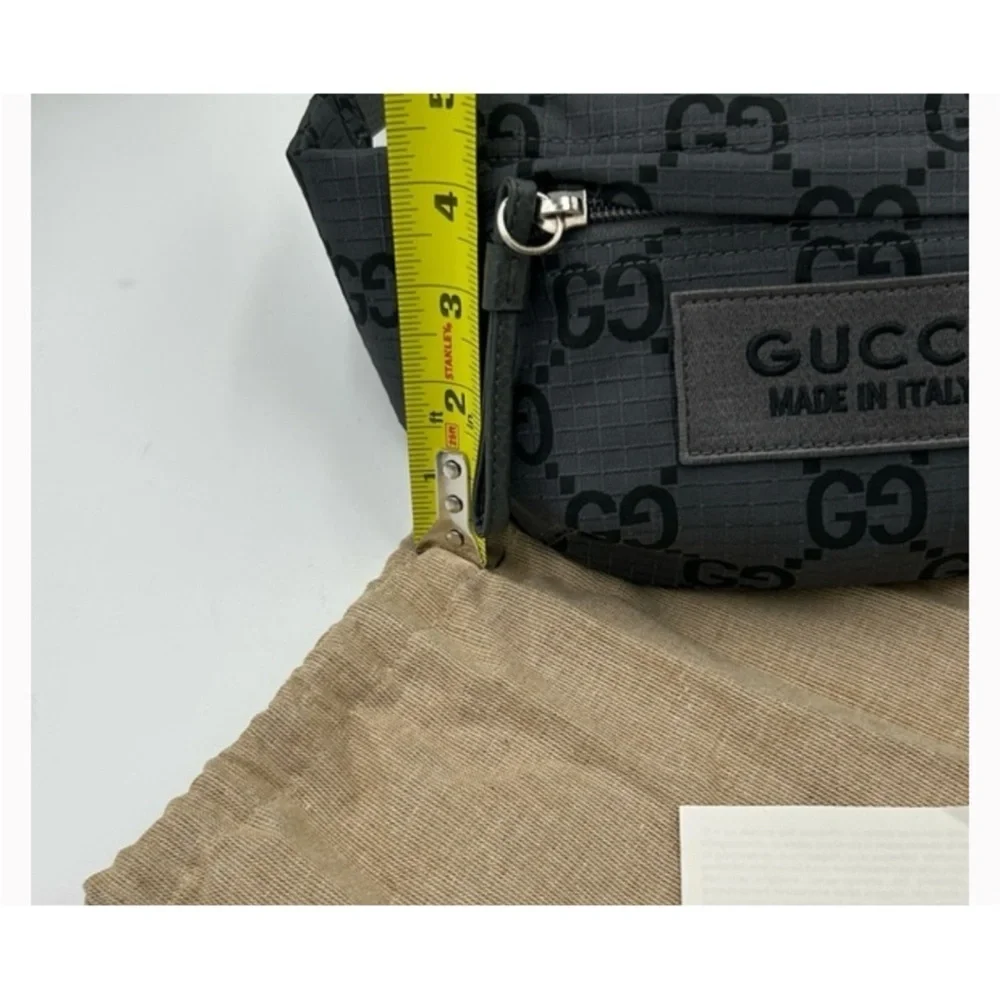 Gucci unisex jumbo GG nylon adjustable belt bag size 80 cm made in Italy